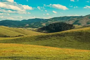 Serbian Prints: Zlatibor hills landscape in summer from above