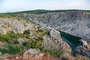 Zrmanje Prints: Zrmanja canyon at sunset, Croatia