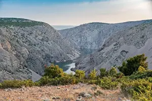 Zrmanja canyon at sunset, Croatia
