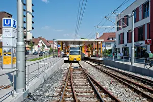 Points Prints: Zuffenhausen Rathaus, new suburban train station