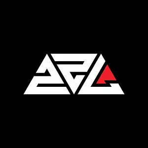 Triangular Prints: ZZL triangle letter logo design with triangle shape