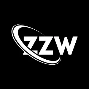 Linked Prints: ZZW logo. ZZW letter. ZZW letter logo design